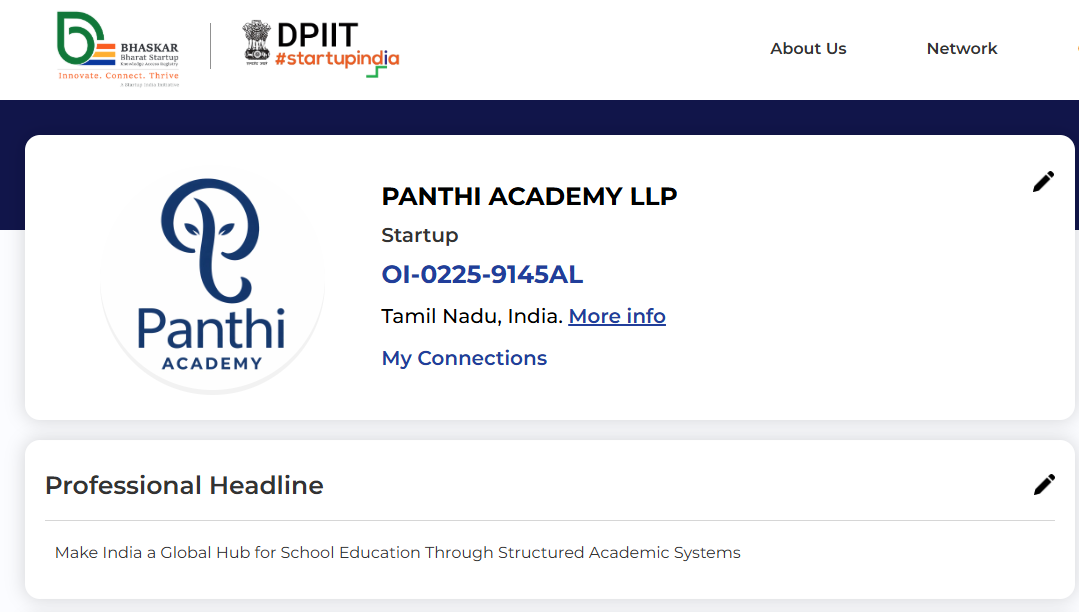 Bhaskar ID Startup India